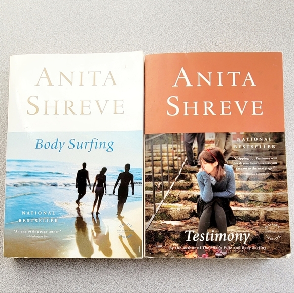 Anita Shreve 2 books Body Surfing & Testimony - Picture 1 of 4
